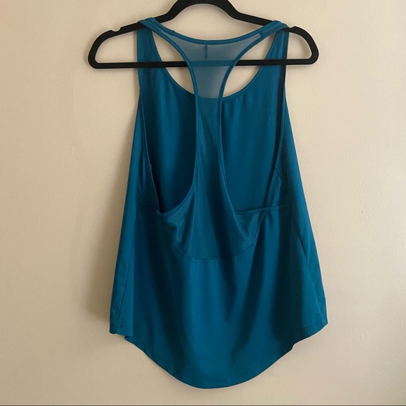 Under armour• Poseidon blue athletic razor back tank top - Picture 4 of 7